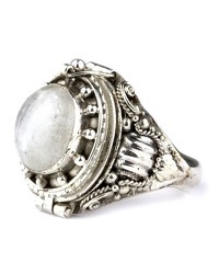 Silber-Giftring mit Regenbogenmondstein - vergleichen und g&uuml;nstig kaufen